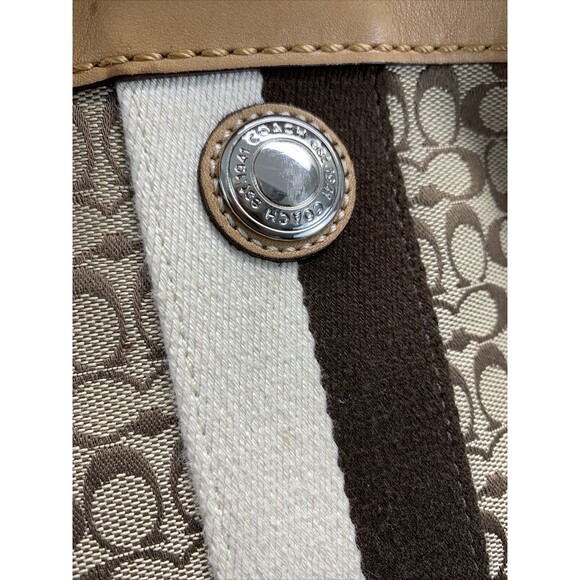 Coach Signature Voyager F13813 MSRP $398 Missing XBody Strap and Diaper Pad - Picture 4 of 12